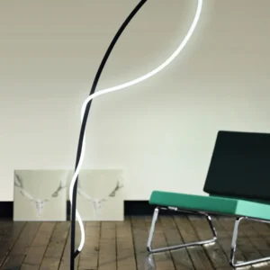 Lampa podłogowa Eglo zintegrowane źródło LED 20,5 W biały, czarny 2