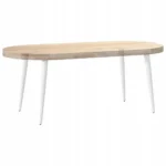 Nogi do stolika kawowego, 4 szt., biale, 42-43 cm, stal 8