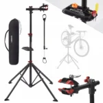 Stojak na rower, do serwisowania rowera Arebos czerwony
