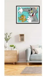 Haft Diamentowy 5D Malowanie Diamentami 30x40cm tom i jerry 6