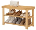 Szafka na buty z siedziskiem Songmics 70 x 45 x 28 cm odcienie brązu 5