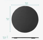 Taca do serwowania Navaris 4x z naturalnego łupka - okrągła Ø28 cm 2