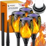 LAMPA SOLARNA OGRODOWA POCHODNIA LAMPION 4