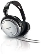 Słuchawki przewodowe Philips SHP2500/10 nauszne srebrno-czarne 6 m przewodu 12