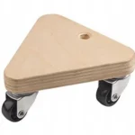 Podstawka pod doniczkę Doniczka drewno 13,5 cm x 13,5 x 5,5 cm x 4 sztuki