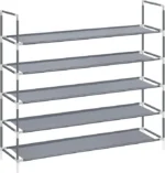 Szafka na buty Songmics 98 x 92 x 28 cm krem, odcienie szarości