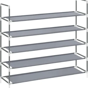 Szafka na buty Songmics 98 x 92 x 28 cm krem, odcienie szarości