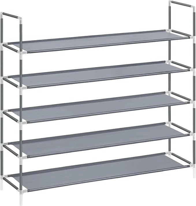 Szafka na buty Songmics 98 x 92 x 28 cm krem, odcienie szarości