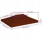 Zadaszenie VidaXL tworzywo sztuczne 400 x 300 x 3cm 6