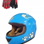 KASK MOTOCYKLOWY DLA CHŁOPCÓW I DZIEWCZYNEK REGULOWANY OCHRONNY NIEBIESKI M