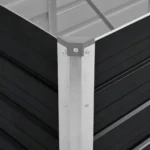 Doniczka metal czarny VidaXL 240 cm x 80 x 77 cm 4