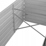 Doniczka metal czarny VidaXL 240 cm x 80 x 77 cm 5