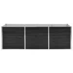 Doniczka metal czarny VidaXL 240 cm x 80 x 77 cm 7