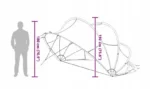 vidaXL Kopuła basenowa składana ręcznie, czarna, 405 x 405 x 192 cm 7
