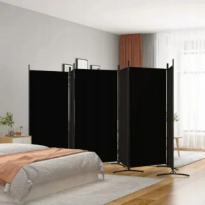 Parawan 6-panelowy VidaXL czarny 520x180 cm 2