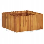 Doniczka drewno beżowy VidaXL 50 x 50 x 25 cm 5