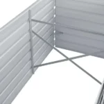VidaXL Donica do podniesionej grządki, 160x80x45 cm, stal, szara 7