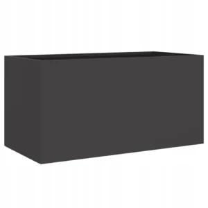 Donica dekoracyjna VidaXL stalowa 62x30x29 cm czarna