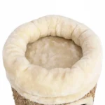 VidaXL Domek dla kota z luksusową poduszką, 33 cm, trawa morska 6