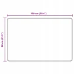 vidaXL Bieżnik MARSA Beżowy dywanik 80 x 100 cm Poliester i PVC 7