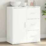 vidaXL Szafka, biała, 60x31x70 cm, materiał drewnopochodny 2