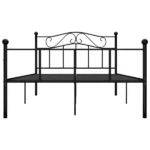 Łóżko podwójne metalowe VidaXL 160x200 czarny 7