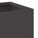 VidaXL Podwyższona Donica Ogrodowa Czarna 60 x 26 x 45 cm Stal 8