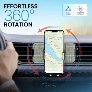 Uchwyt samochodowy Portentum na telefon komórkowy obrotowy 360° 2