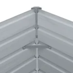 VidaXL Donica do podniesionej grządki, 160x80x45 cm, stal, szara 8