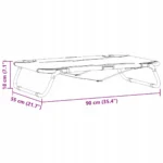 VidaXL legowisko dla psa szary 90 cm x 55 cm 9