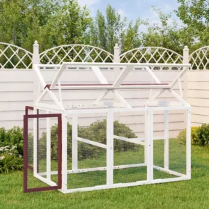 VidaXL WYBIEG Dla Zwierząt 141x94x104 cm, lite drewno sosnowe, Mokka 2