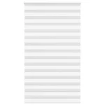 vidaXL Roleta zebra, biała, szerokość tkaniny 115,9cm, poliester