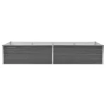 Doniczka metal odcienie szarości i srebra VidaXL 240 x 80 x 45 cm 10
