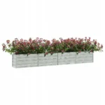 VidaXL Doniczka metal srebrna 320 cm x 40 x 45 cm stal ocynkowana