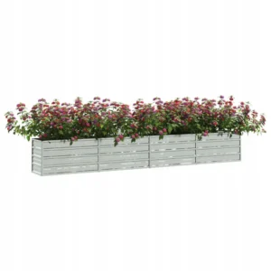 VidaXL Doniczka metal srebrna 320 cm x 40 x 45 cm stal ocynkowana