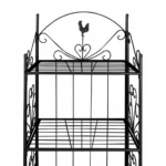 Kwietnik VidaXL 153 cm metal czarny 4