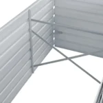 Doniczka metal odcienie szarości i srebra VidaXL 240 x 80 x 45 cm 11