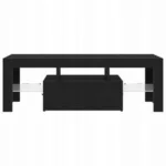 VidaXL Szafka RTV z podświetleniem LED, czarny dąb, 120x35x40 cm 6