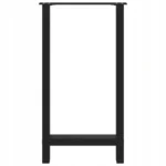 Nogi do stolika kawowego, czarne, 2 szt., 40x(90-91) cm, stal 5