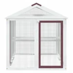 VidaXL WYBIEG Dla Zwierząt 141x94x104 cm, lite drewno sosnowe, Mokka 6