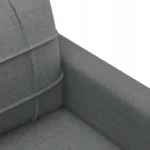 VidaXL Kanapa, Sofa 2-osobowa, ciemnoszara, 120 cm, tapicerowana tkaniną 6