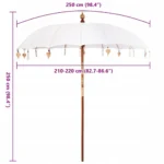 Baliński Parasol Kremowy (210-220) x 260 cm 8