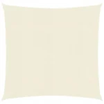 VidaXL Żagiel przeciwsłoneczny, 160 g/m², kremowy, 5x5