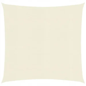 VidaXL Żagiel przeciwsłoneczny, 160 g/m², kremowy, 5x5