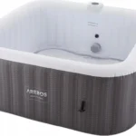 Basen z hydromasażem nadmuchiwany kwadratowy Arebos 910L, 6 osobowe jacuzzi