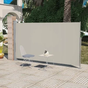 VidaXL Markiza boczna na taras, 160 x 300 cm, kremowa 2