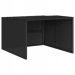 Osłona do kosiarki robotycznej czarna rattan PE 86x90x52/57 cm 3