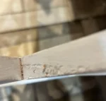 vidaXL biała ławka z oparciem, 123 cm, lite drewno mahoniowe, Ławka Batavia 11