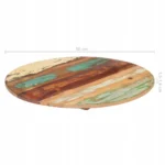 VidaXL Blat drewno brązowy 50 x 50 x 16 cm 6
