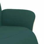 vidaXL Fotel rozkładany z podnóżkiem, ciemnozielony, tkanina 6